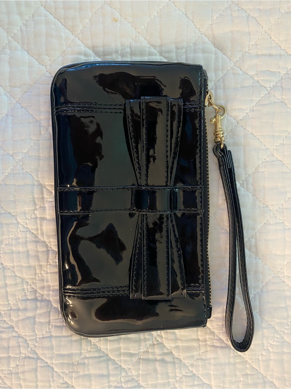Express Black Bow Wristlet